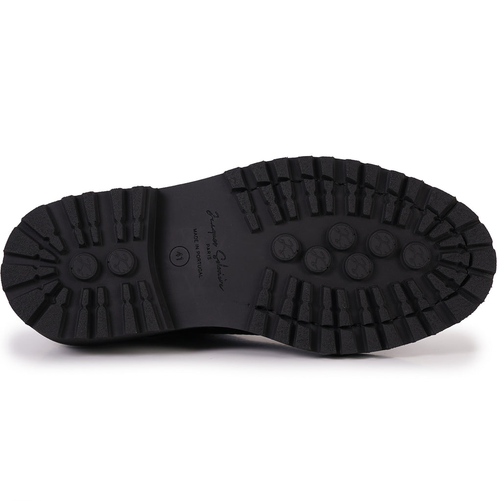 Jacques Soloviere Edouard Lug Smart Shoes - Black