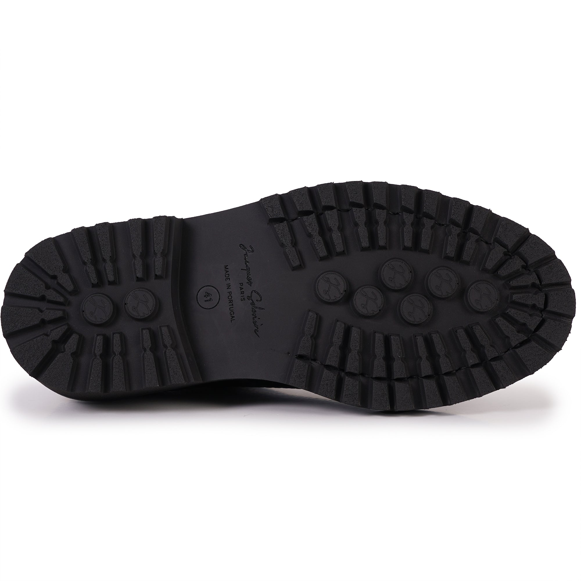 Jacques Soloviere Edouard Lug Smart Shoes - Black