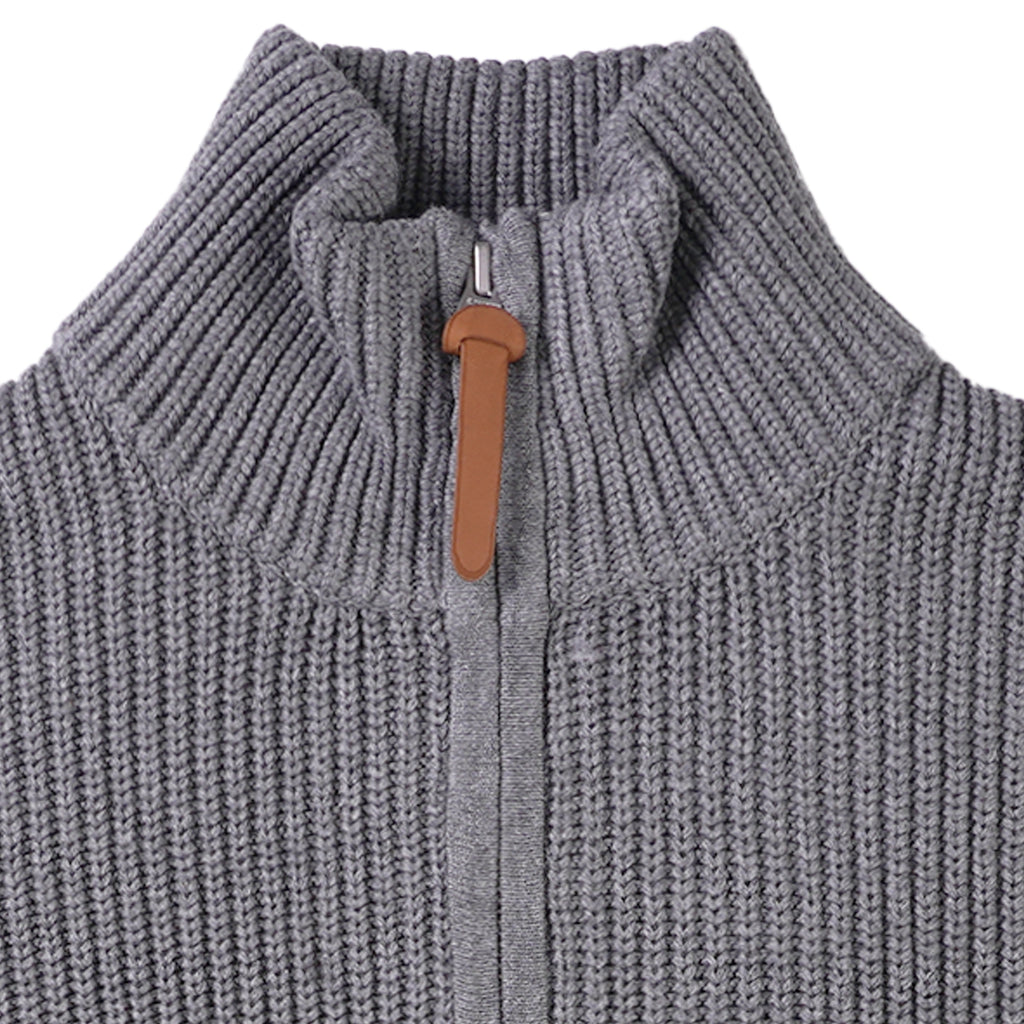 Schott NYC Funnel Neck Jumper - Grey