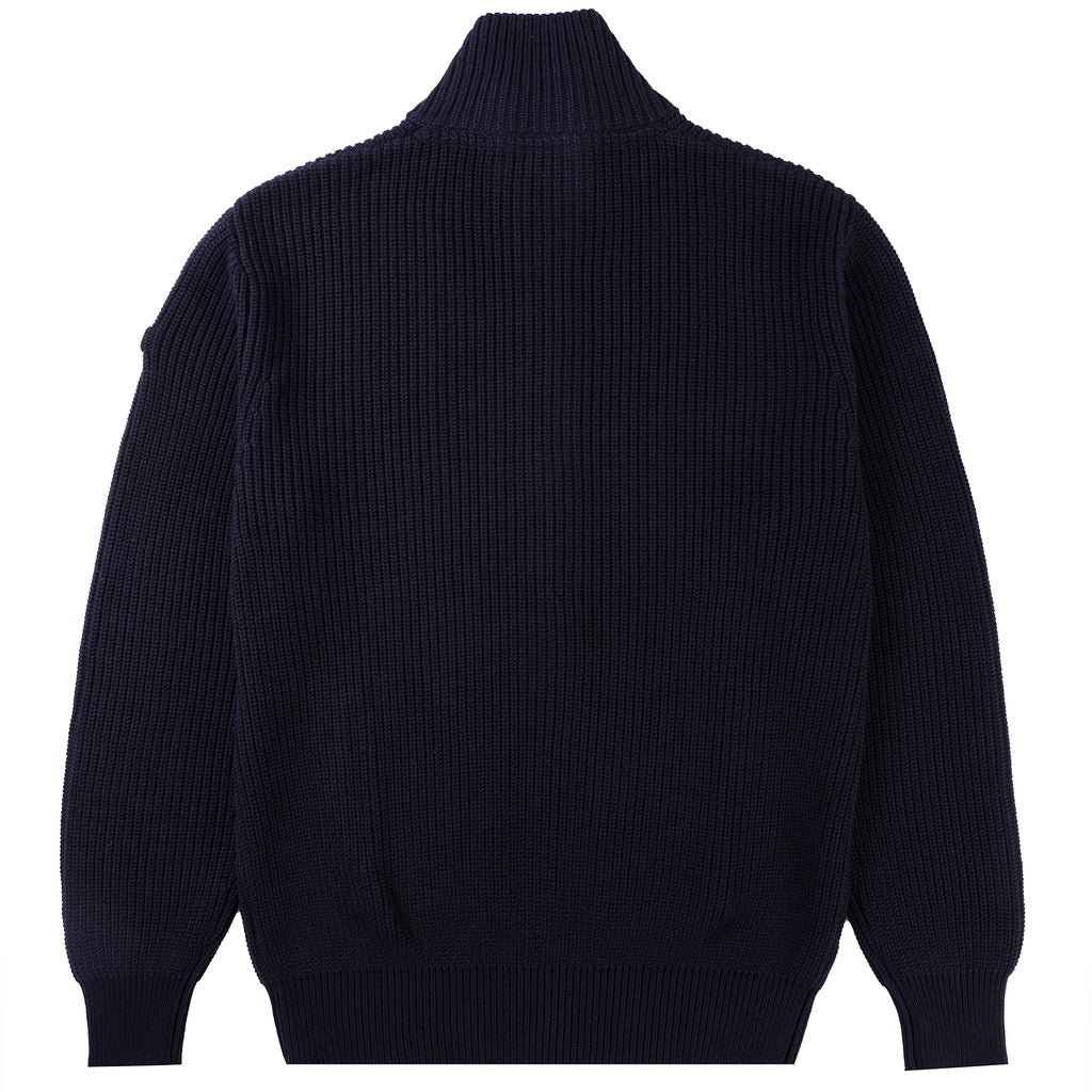 Schott NYC Funnel Neck Jumper - Navy