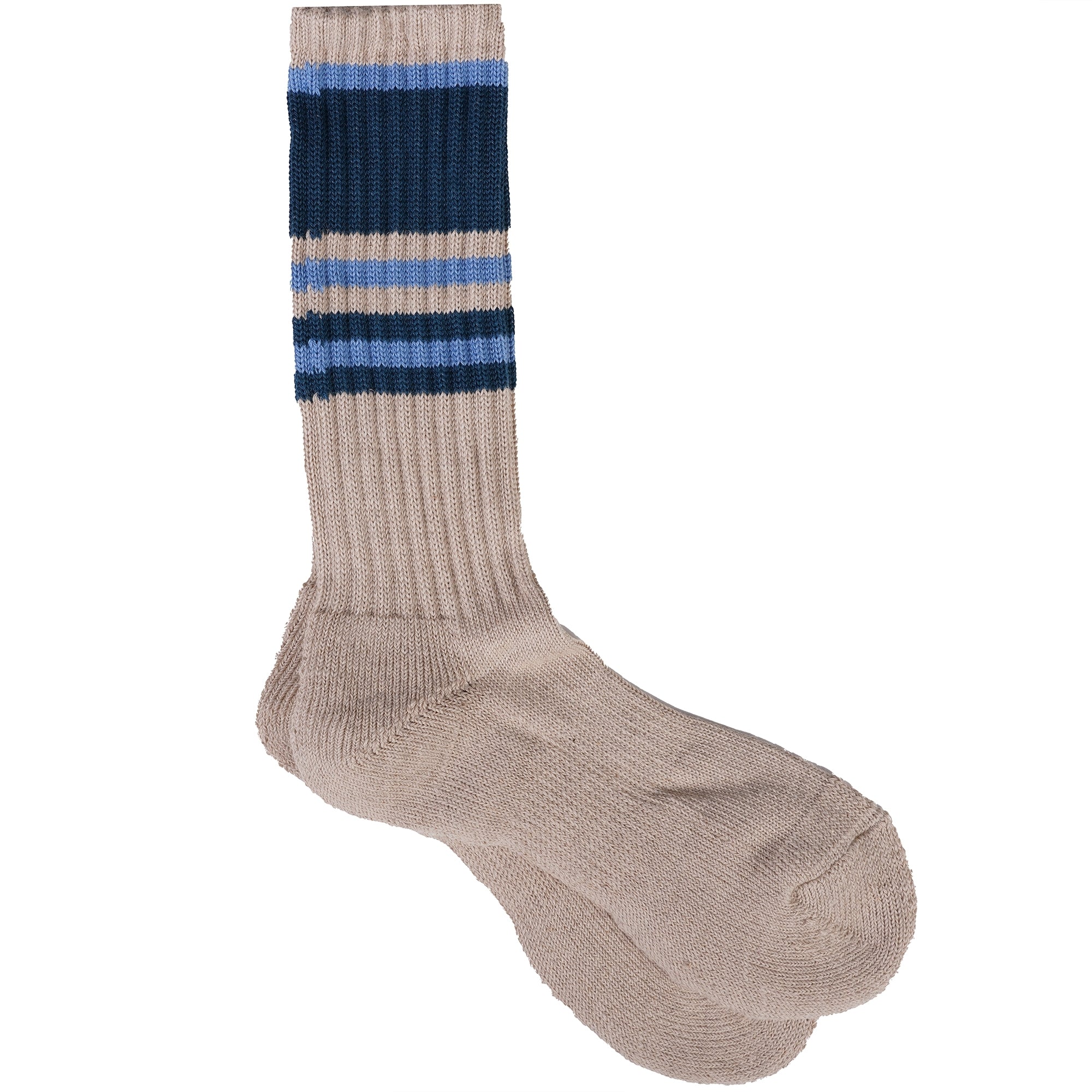 Anonymous Ism Hemp Random Line Socks - Blue