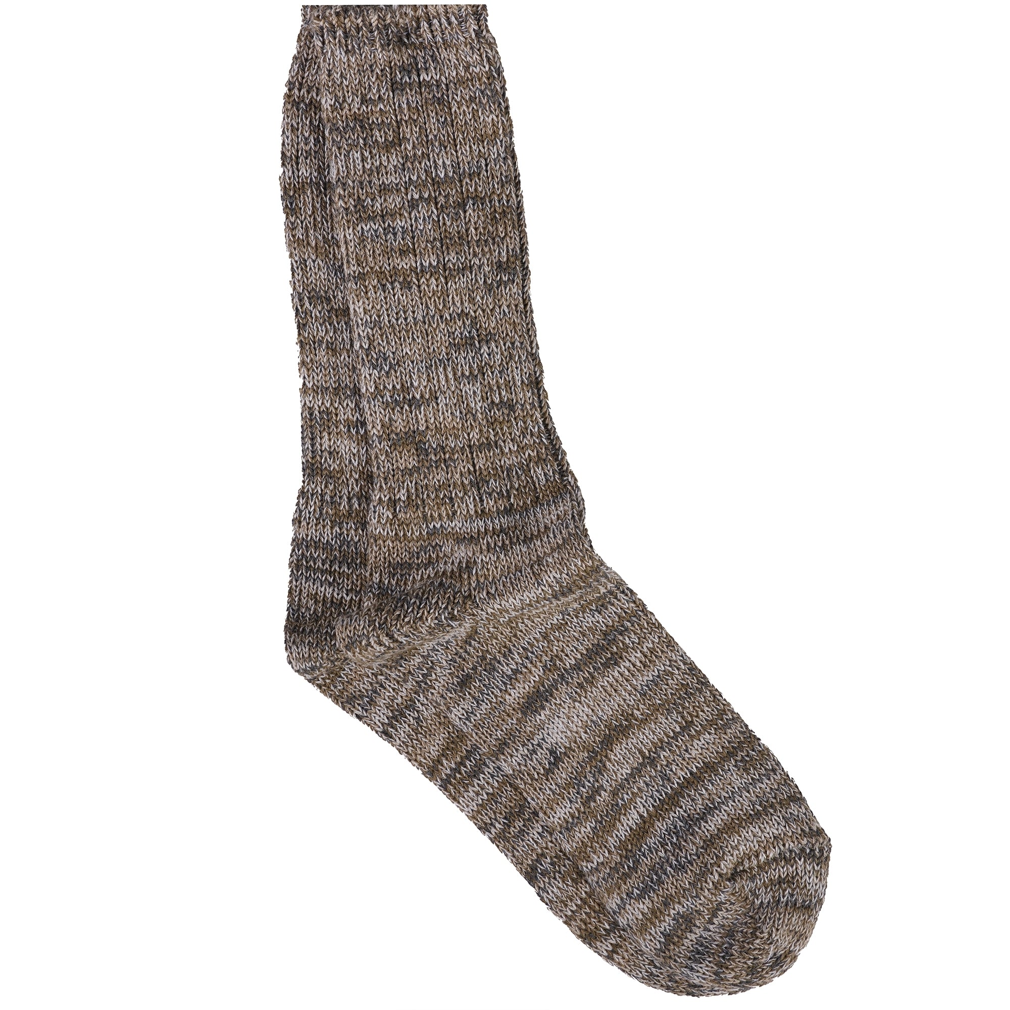 Anonymous Ism 5 Colour Mix Crew Socks - Olive