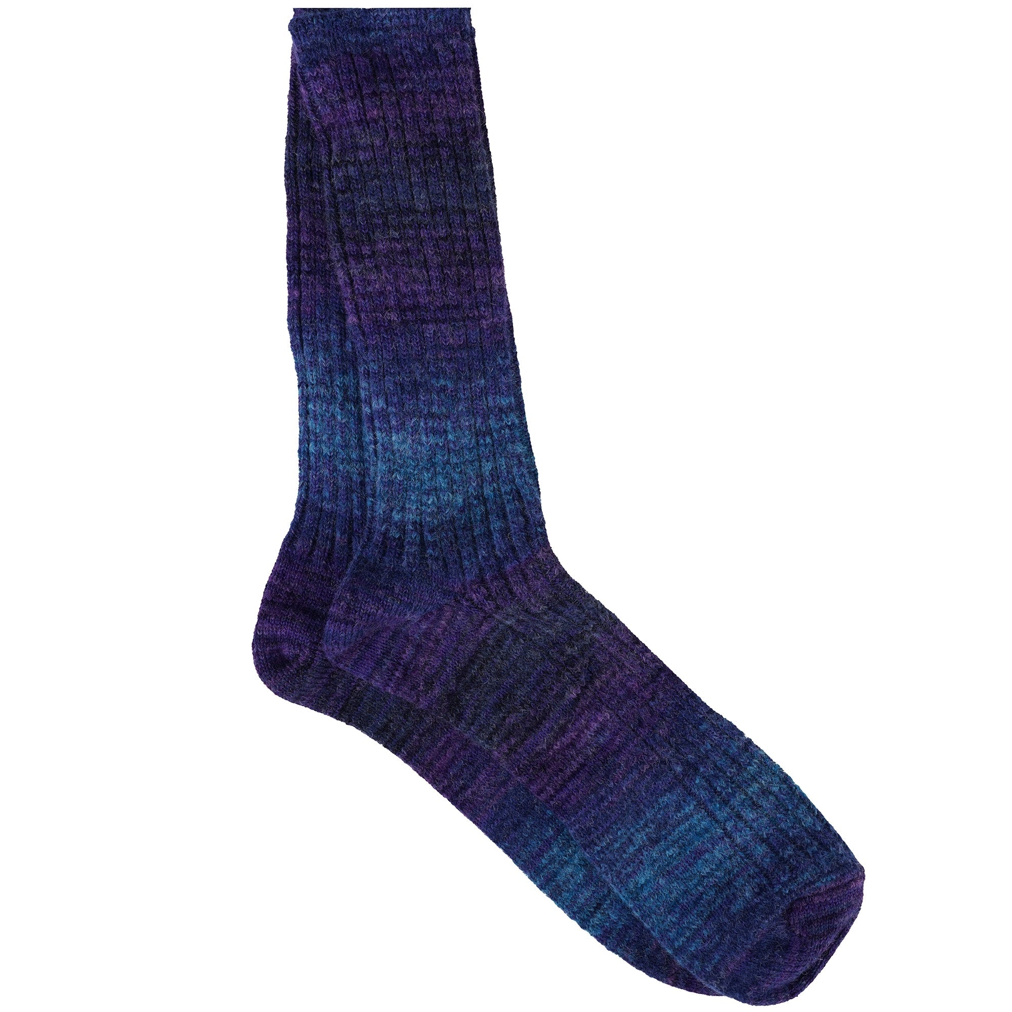 Anonymous Ism Splash Crew Socks - Indigo