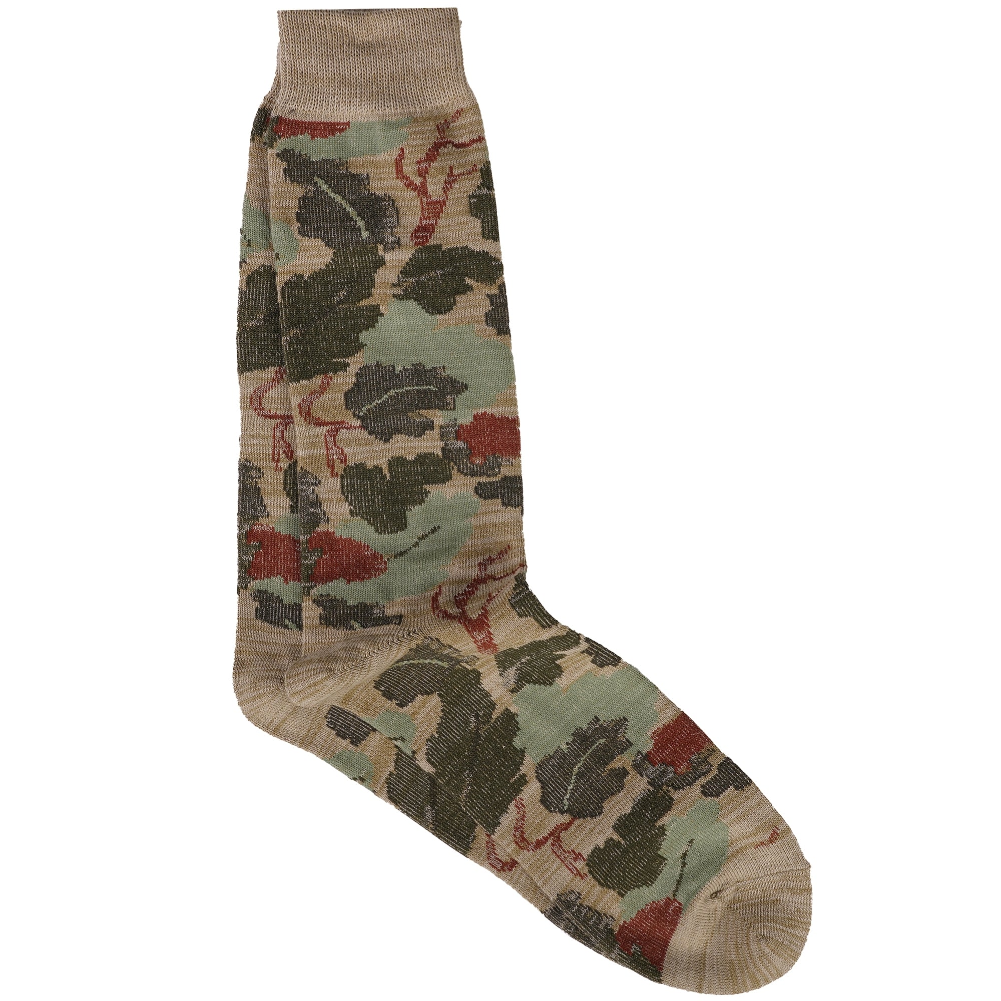 Camo Crew Socks - Khaki