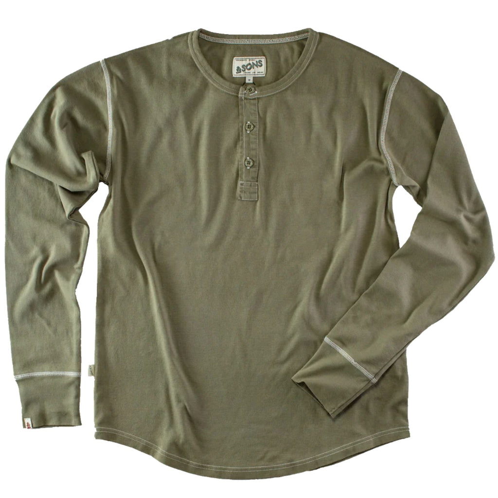 AndSons The New Elder Henley Shirt - Green