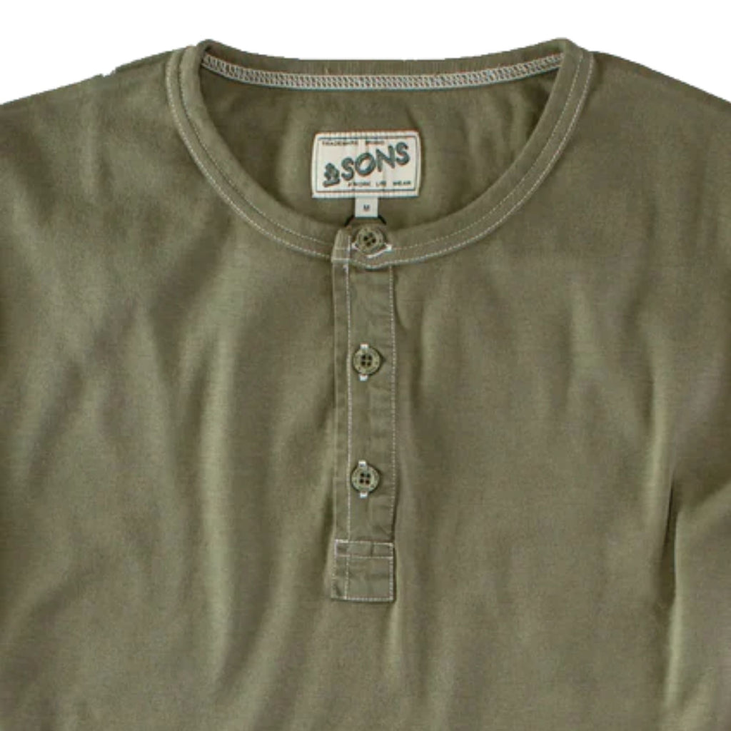 AndSons The New Elder Henley Shirt - Green