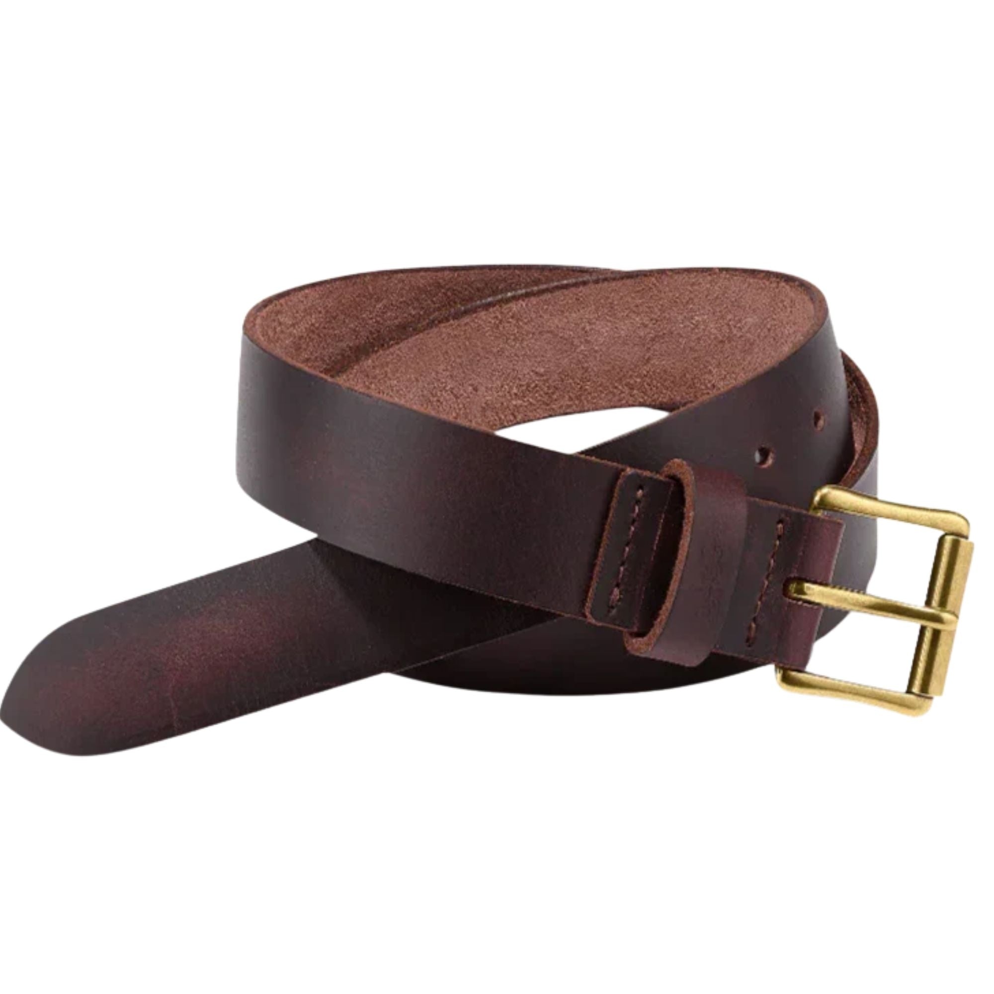 Heritage Leather Belt - Black Cherry