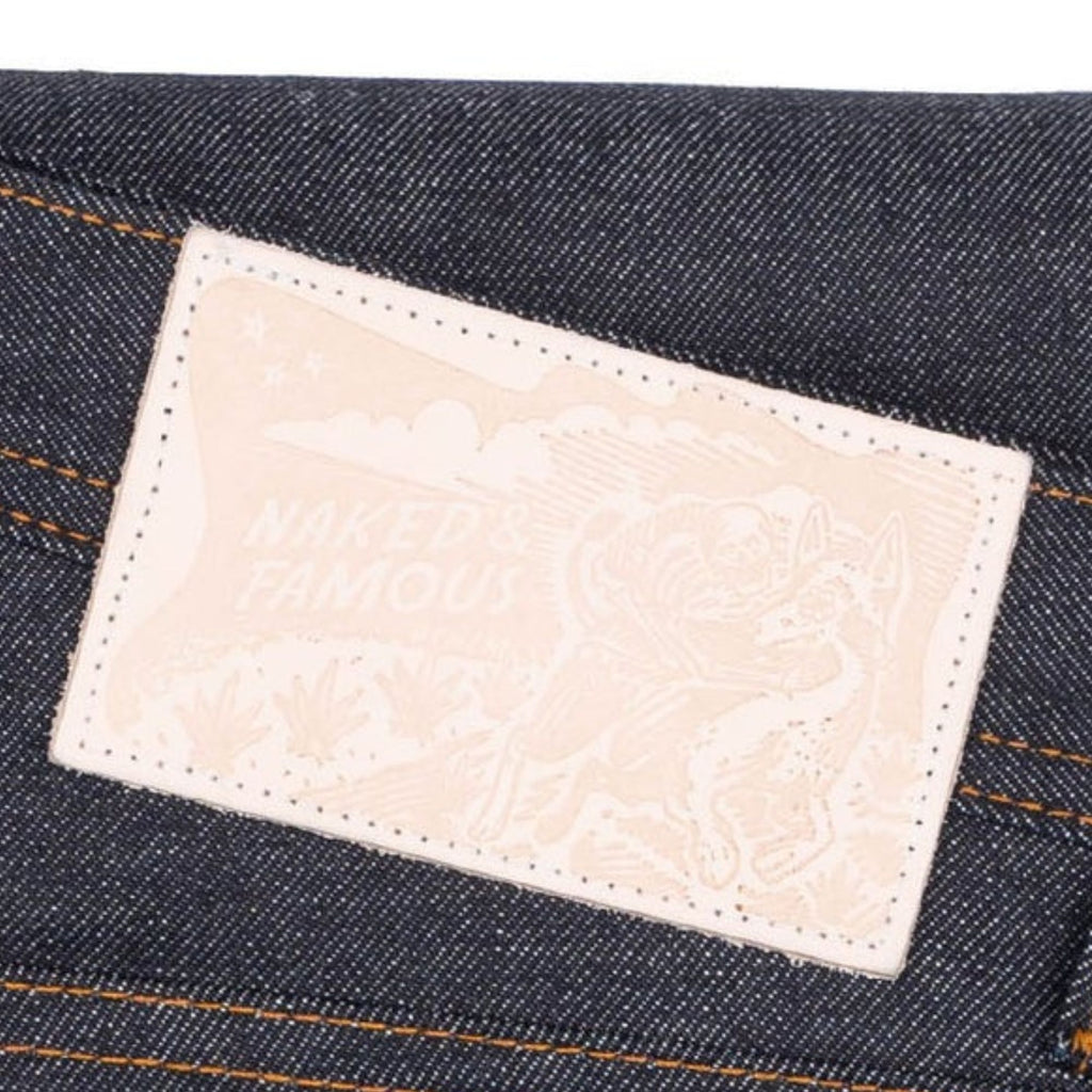 Naked and Famous Denim Weird Guy Dia De Los Muertos Selvedge - Indigo