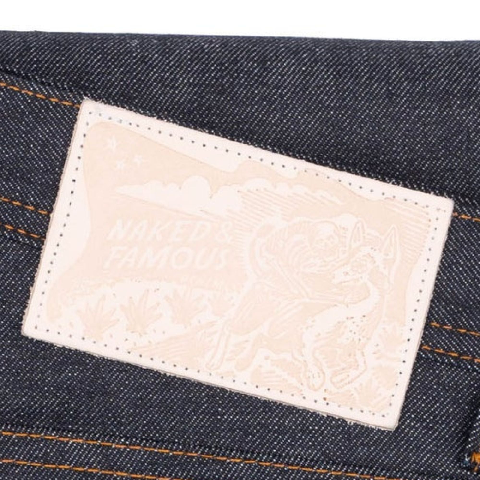 Naked and Famous Denim Weird Guy Dia De Los Muertos Selvedge - Indigo