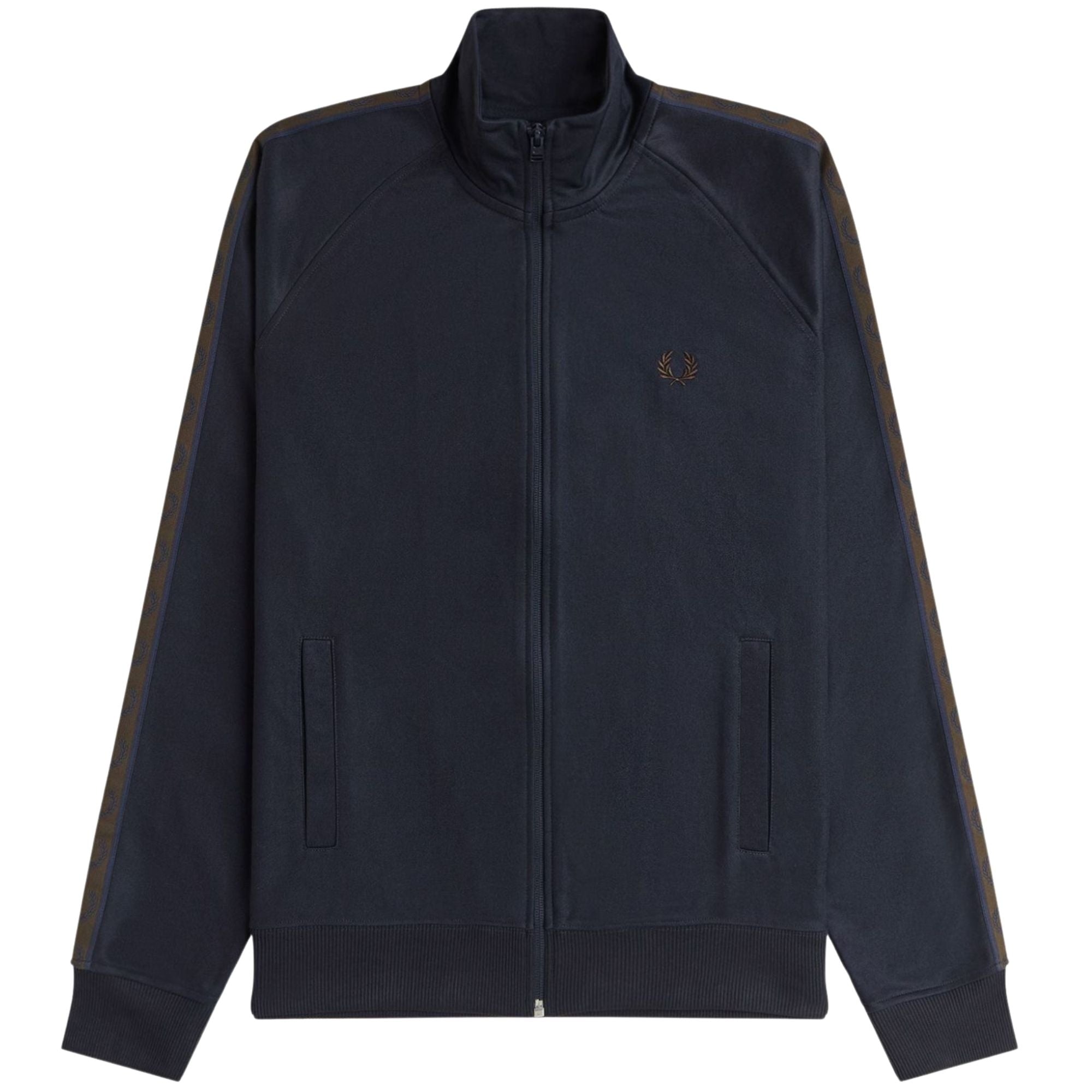 Contrast Sleeve Track Jacket - Navy