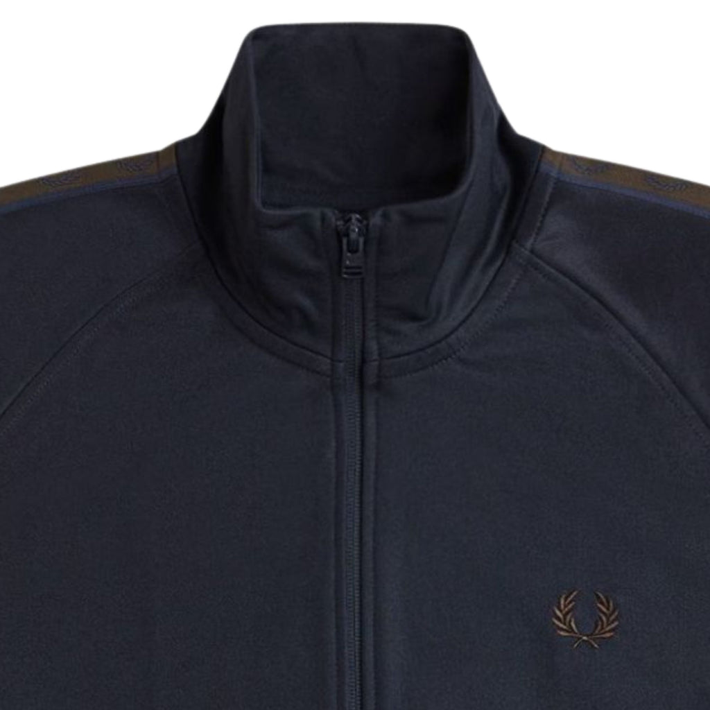 Contrast Sleeve Track Jacket - Navy