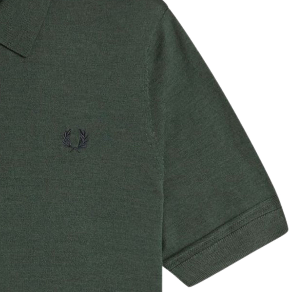 Fred Perry Fine Knit Shirt - Court Green