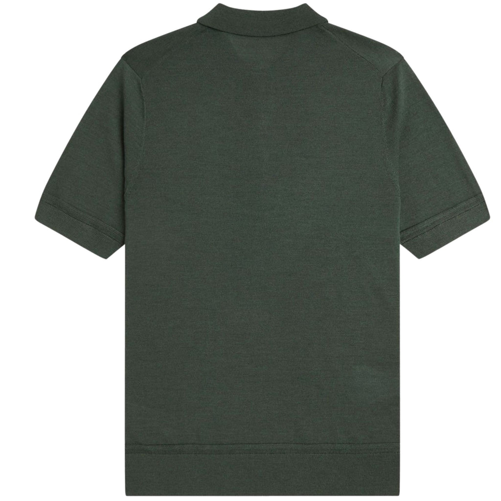 Fred Perry Fine Knit Shirt - Court Green
