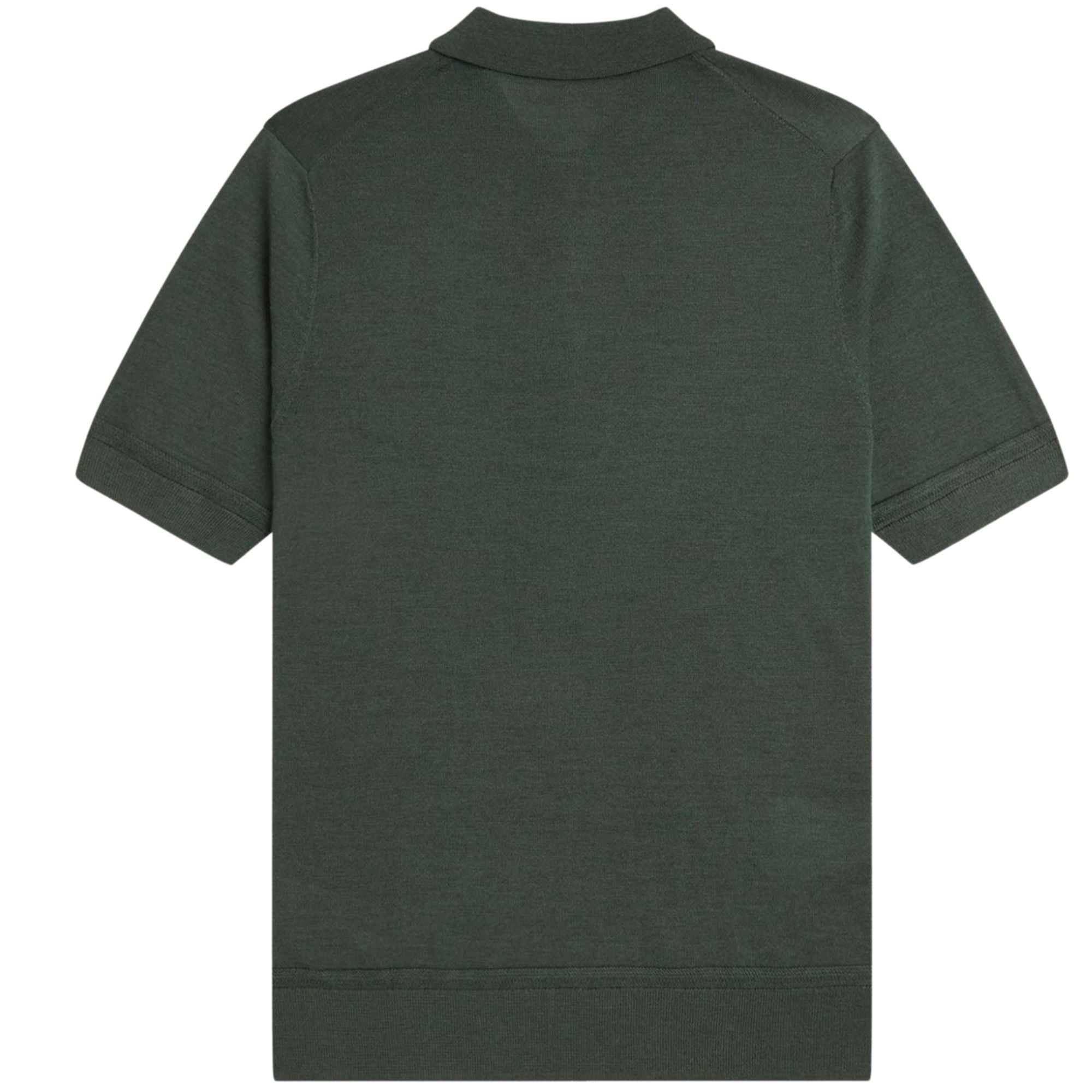 Fred Perry Fine Knit Shirt - Court Green