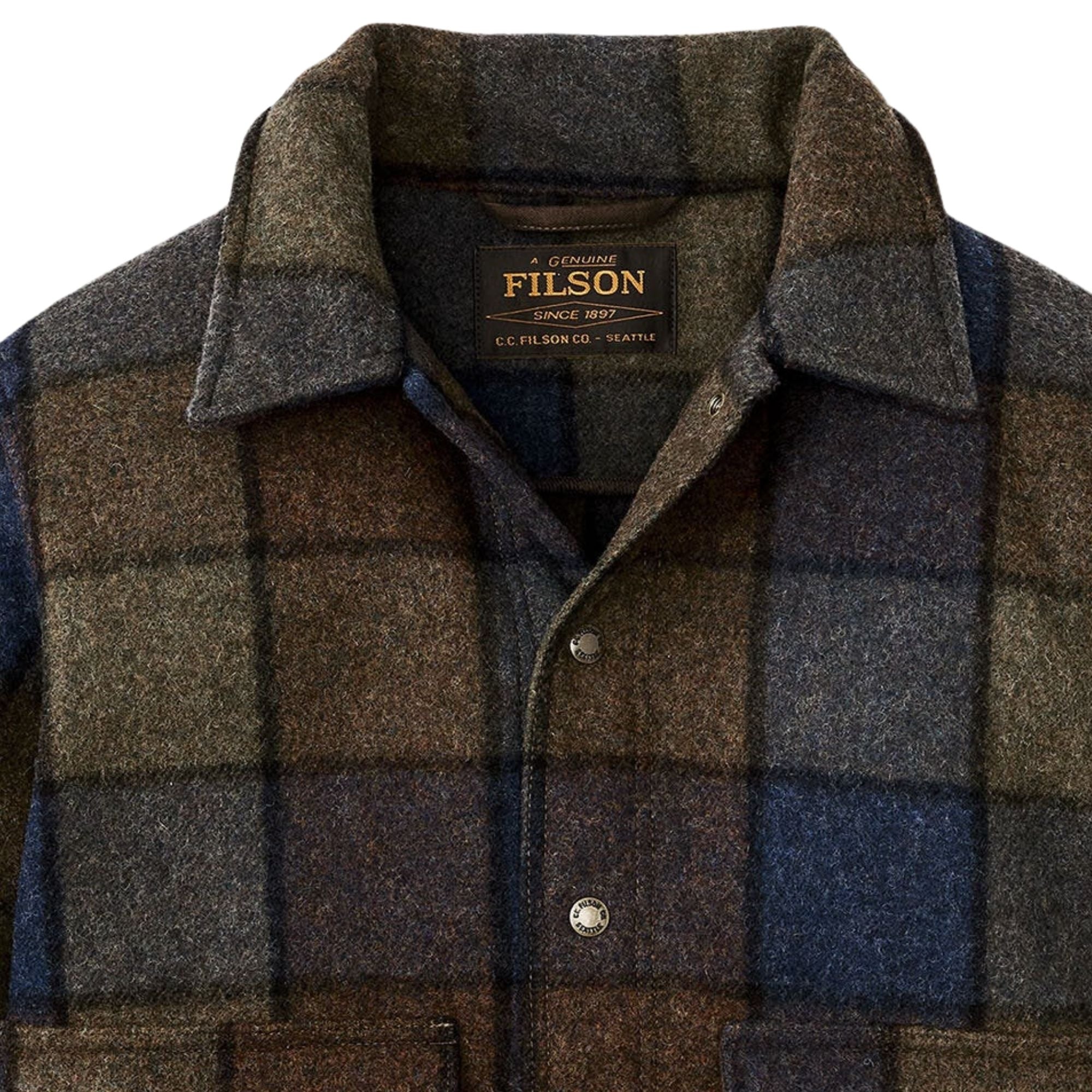 Filson Mackinaw Wool Work Jacket - Multi Check
