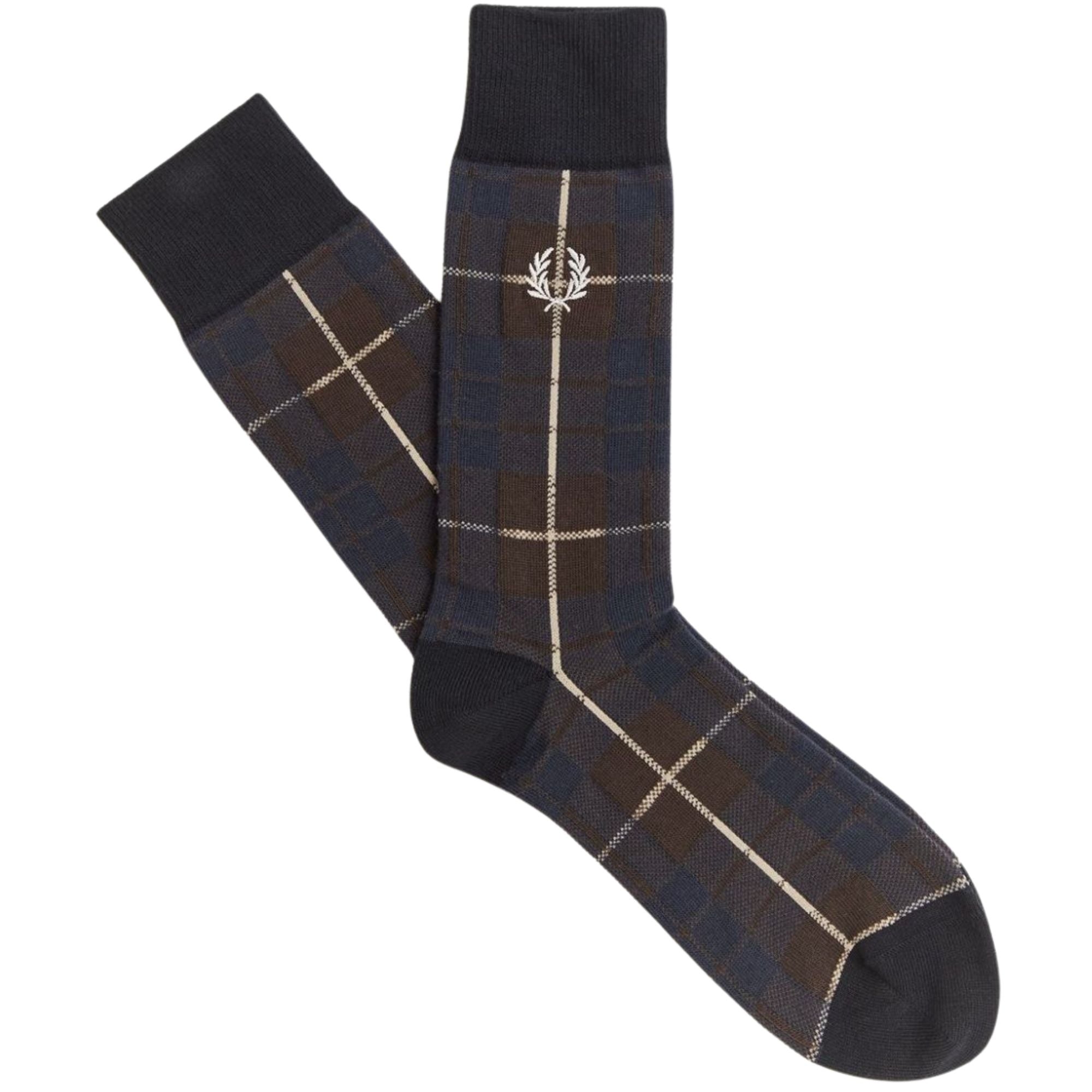 Fred Perry Tartan Sock - Tobacco