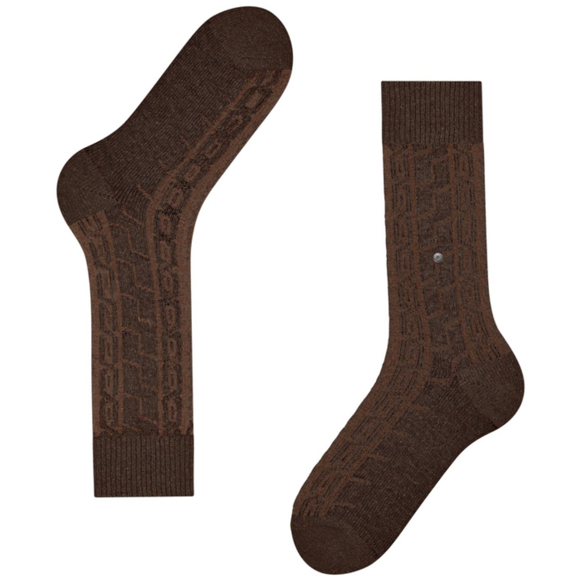 Burlington Socks Tweed Socks - Brown