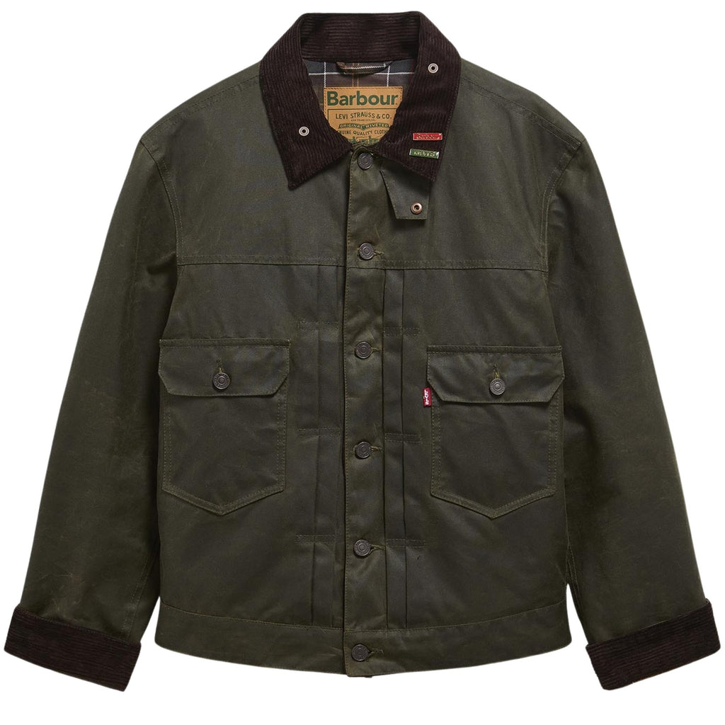 Barbour x Levis Type 2 Wax Jacket - Olive