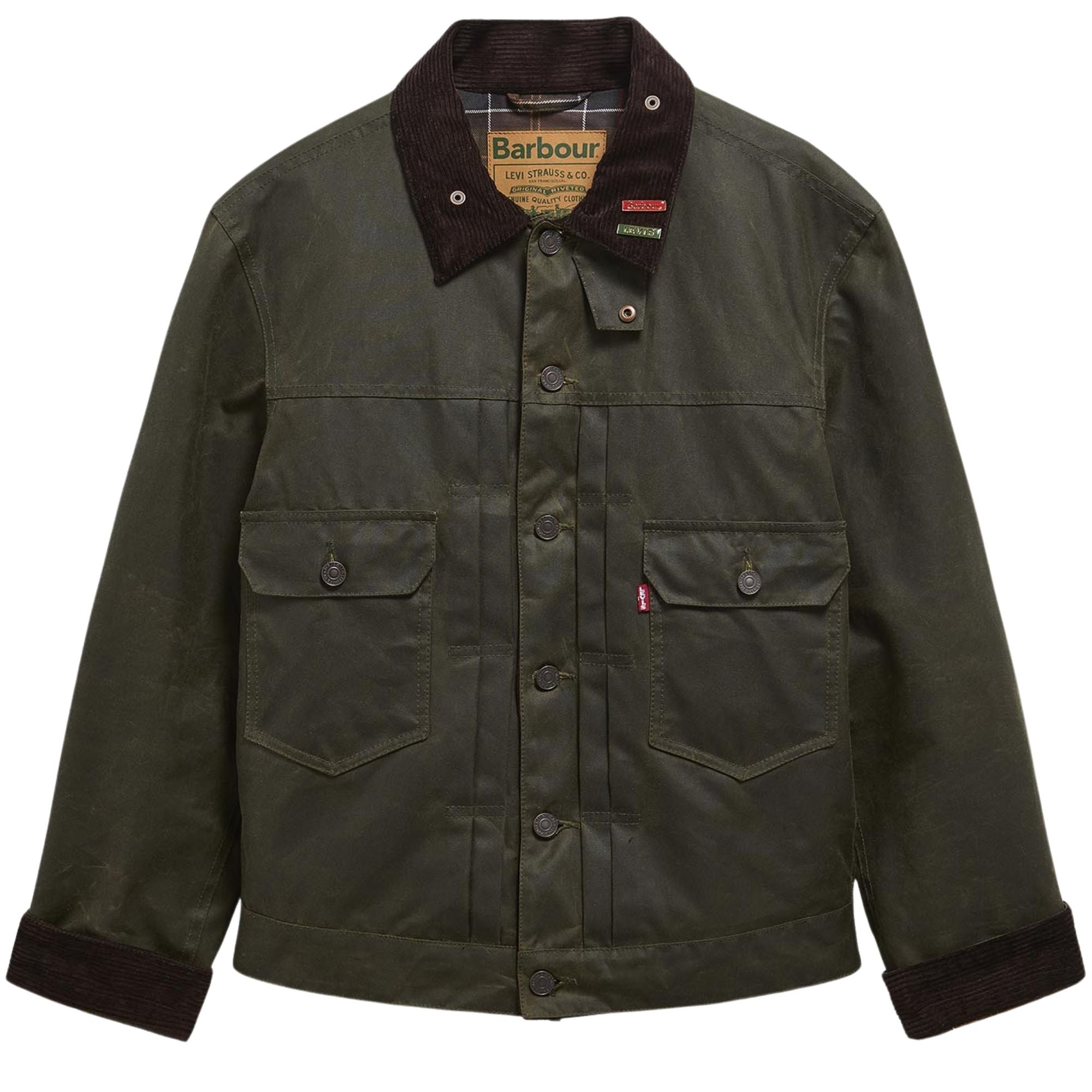 Barbour x Levis Type 2 Wax Jacket - Olive