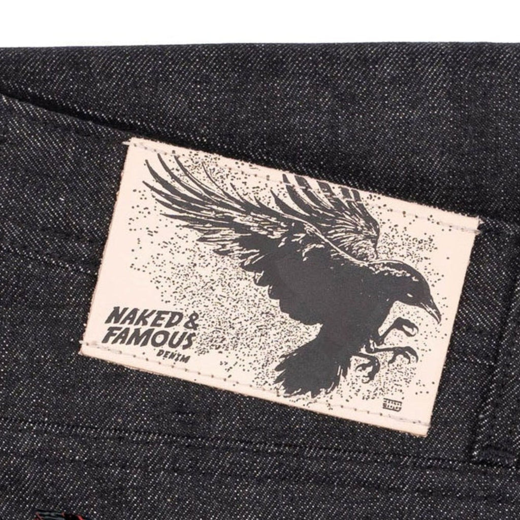Naked and Famous Denim Weird Guy Yatagarasu Selvedge - Black