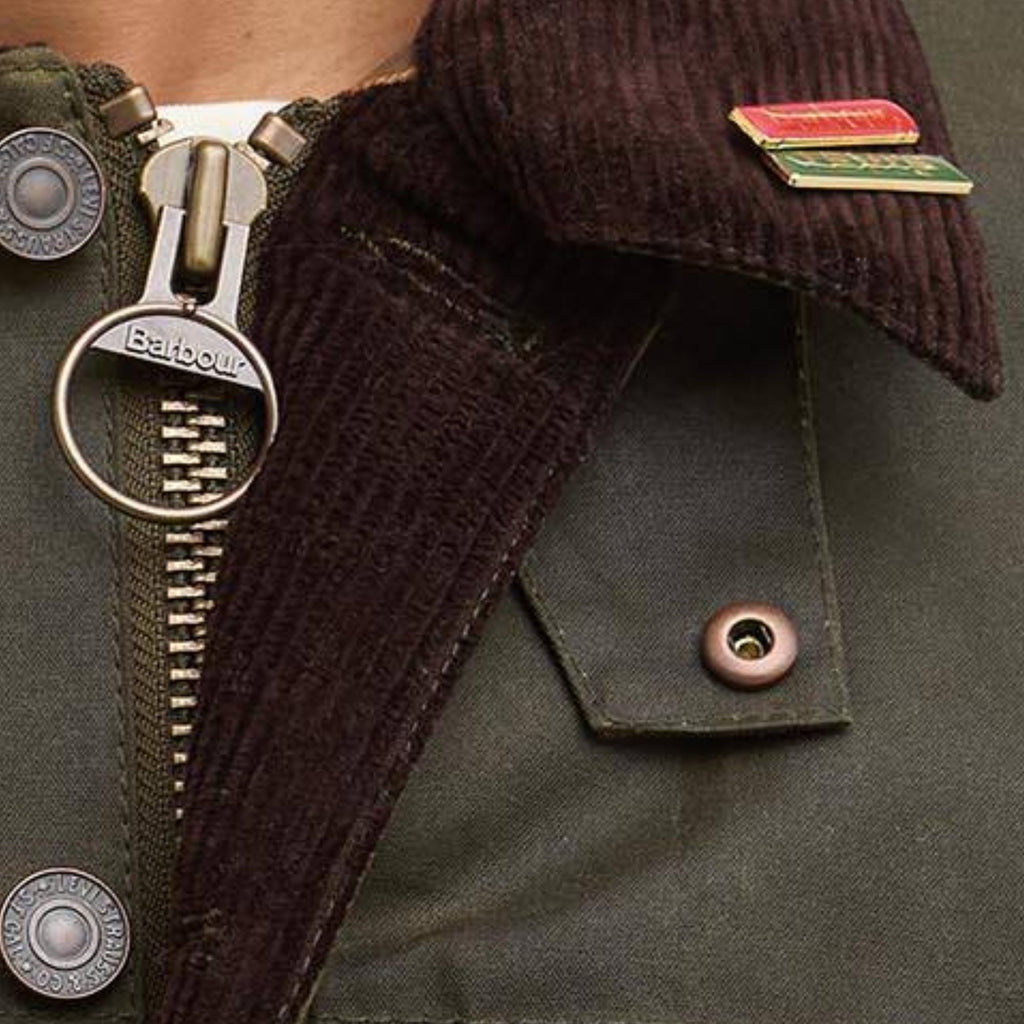 Barbour x Levis Type 2 Wax Jacket - Olive