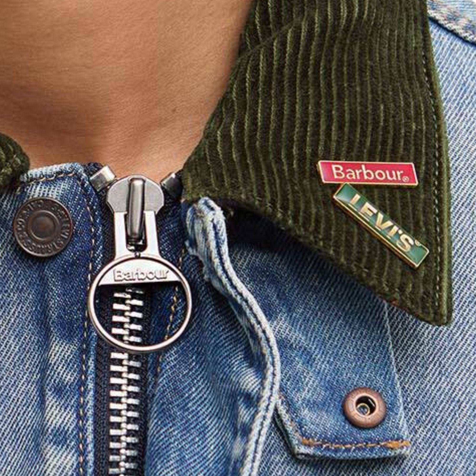 Barbour x Levis Type 2 Denim Jacket - Vintage Wash
