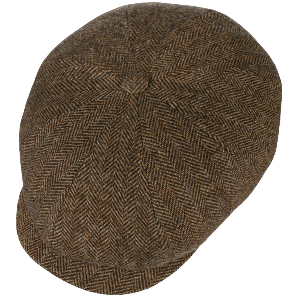Stetson Hats Hatteras Classic Wool Flat Cap - Brown