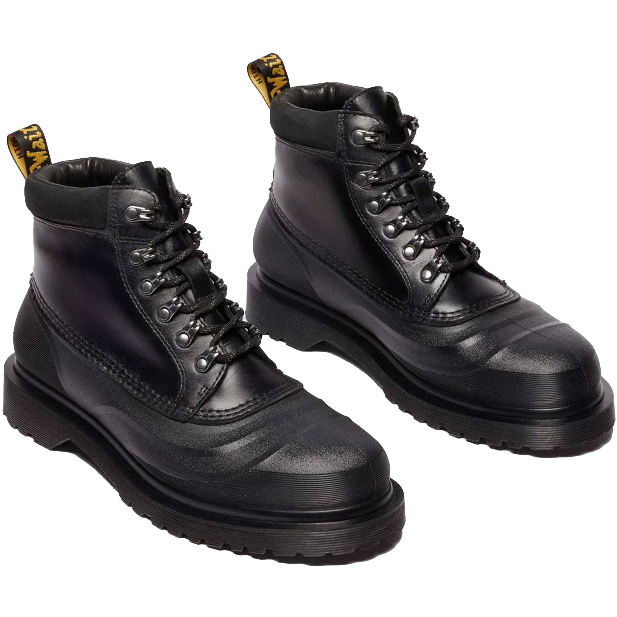 939 Sub Fleece Lined Leather Ankle Boots - Black