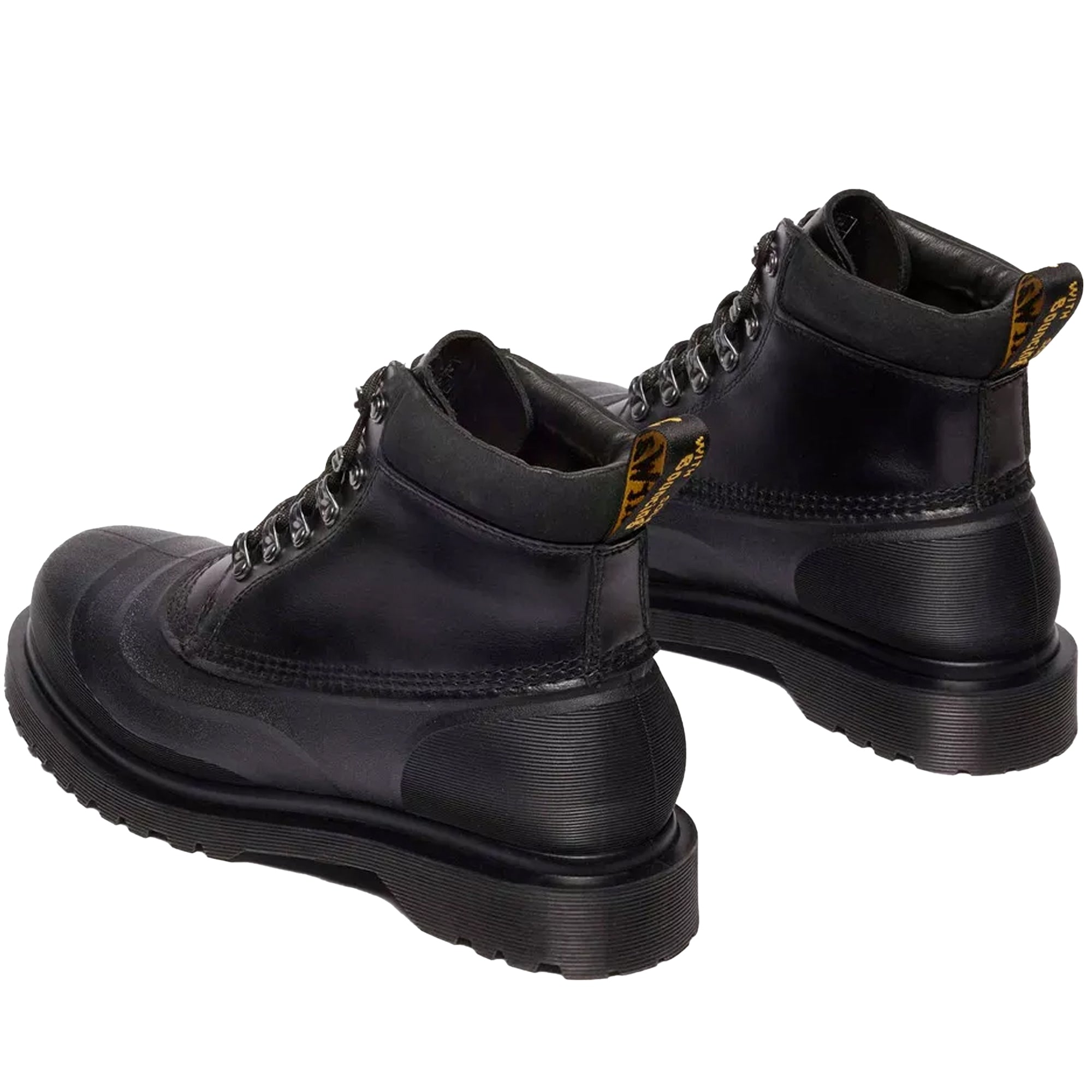 939 Sub Fleece Lined Leather Ankle Boots - Black