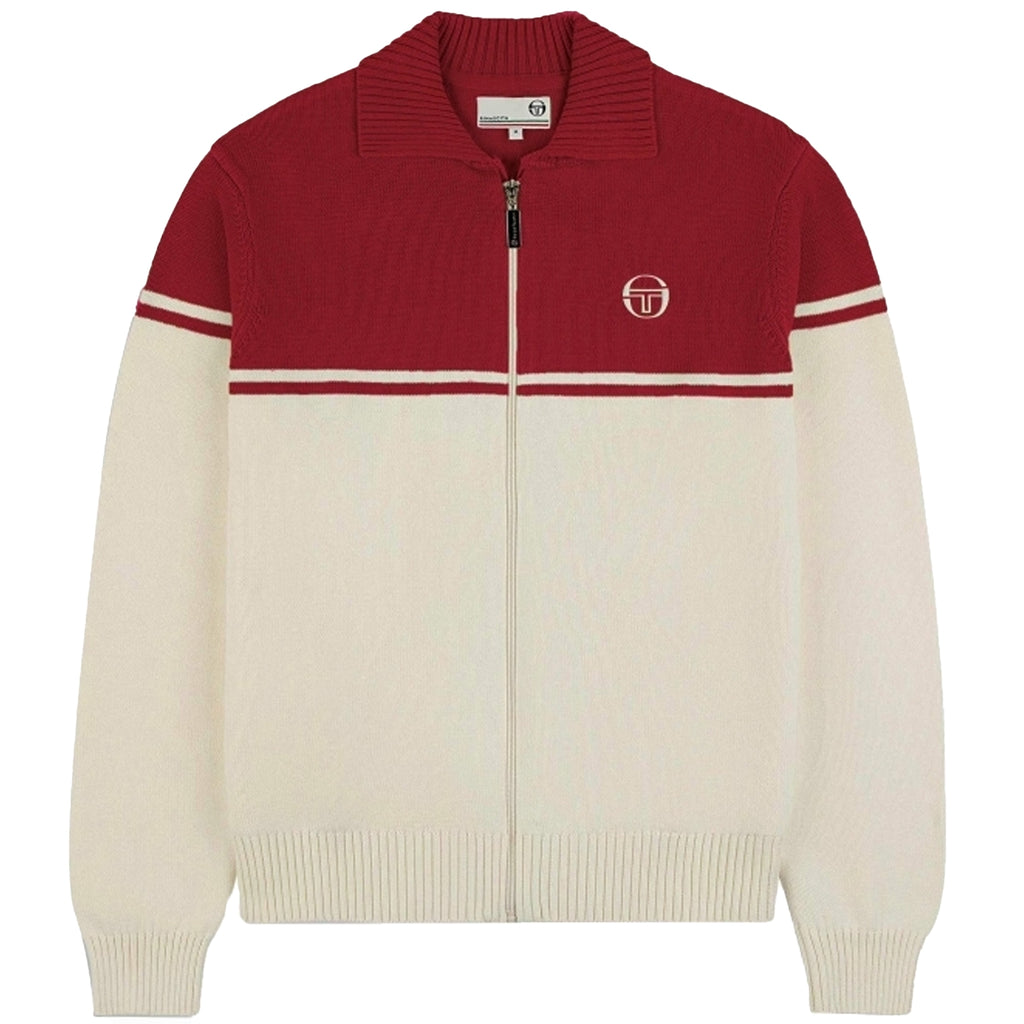 x Stuarts Donato Knitted Track Top - Buttercream
