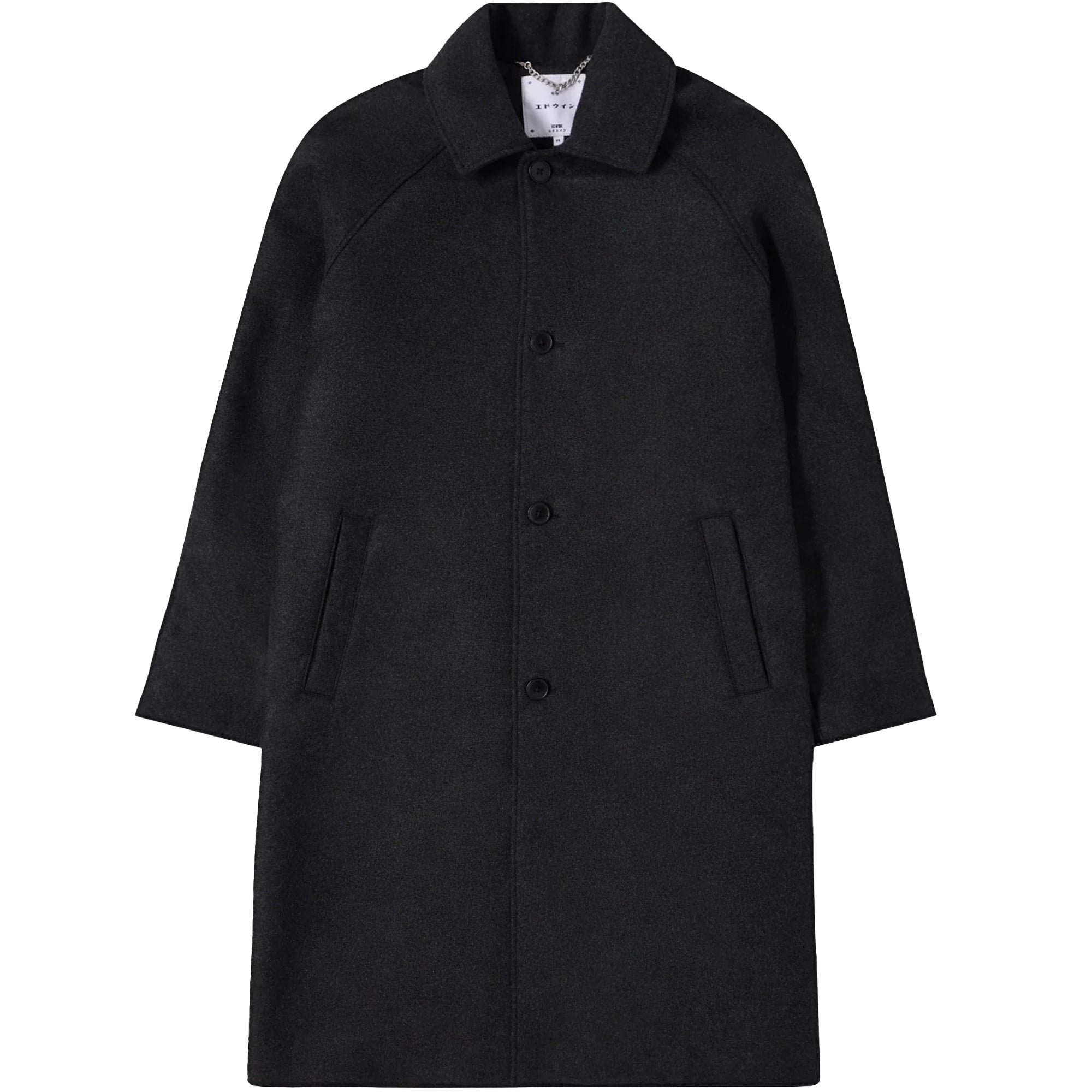 Edwin Mac Wool Coat - Dark Grey