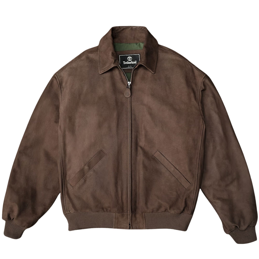 Re-issue Leather Bomber - Brown