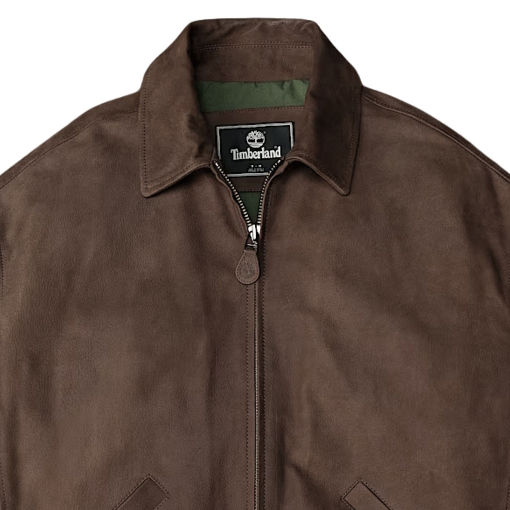Re-issue Leather Bomber - Brown