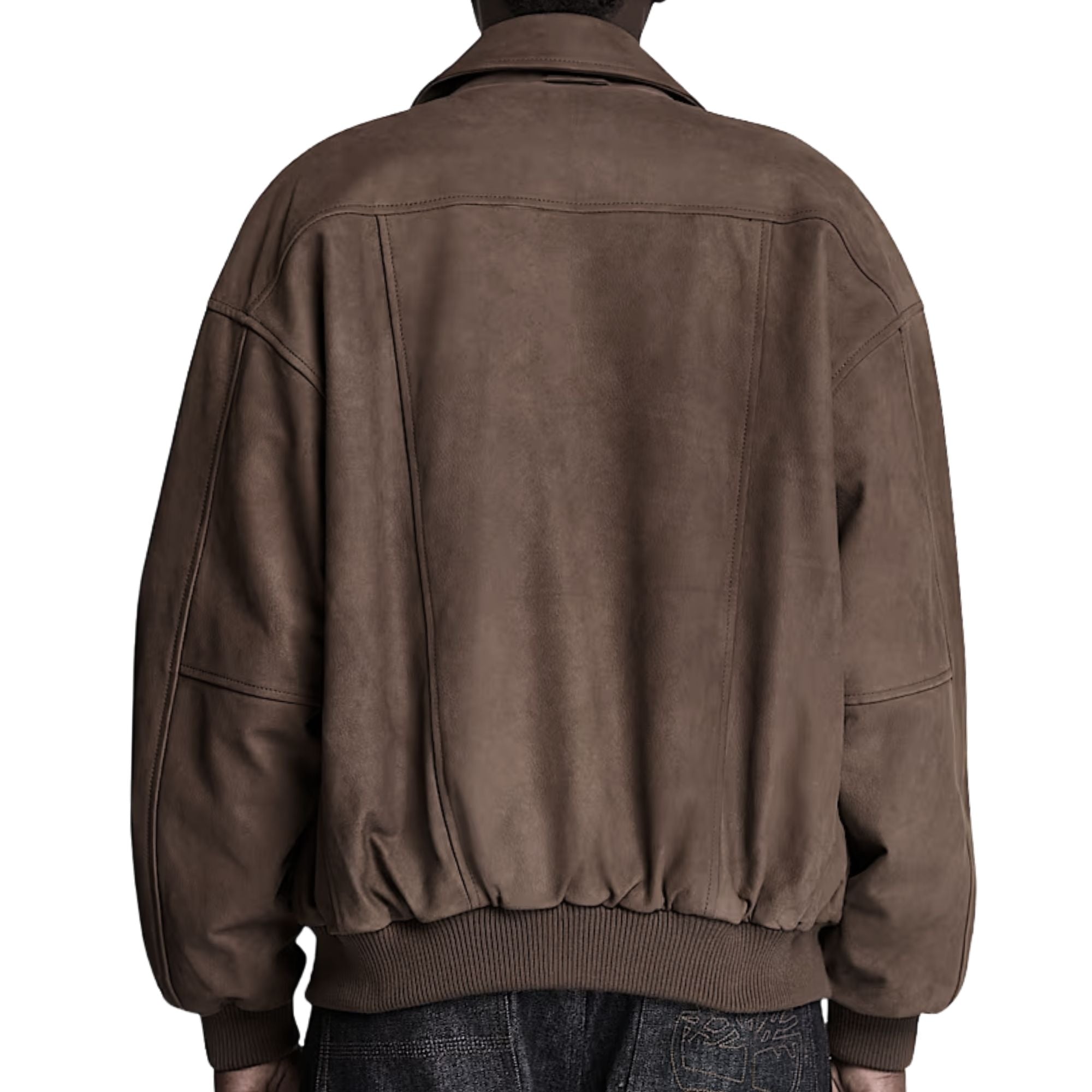 Re-issue Leather Bomber - Brown