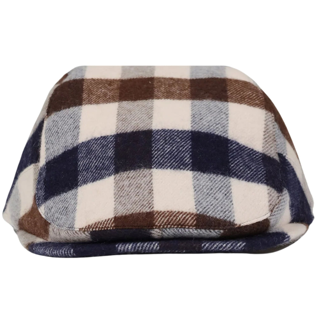 Aquascutum Club Check Flat Cap - Macro Club