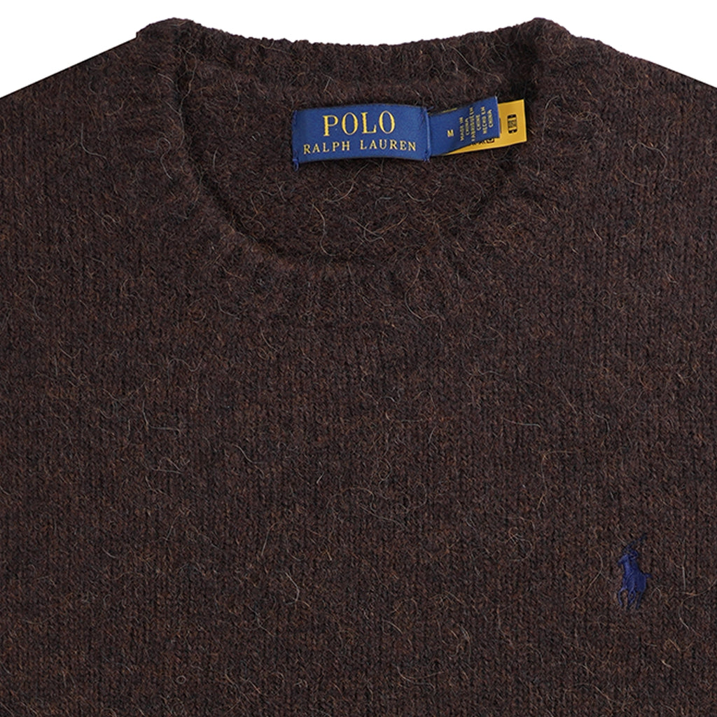 Polo Ralph Lauren Textured Crewneck Jumper - Brown