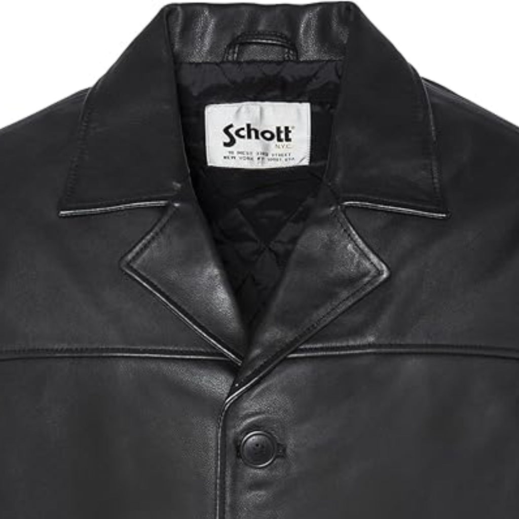 Schott NYC Maine 2 Leather Jacket - Black