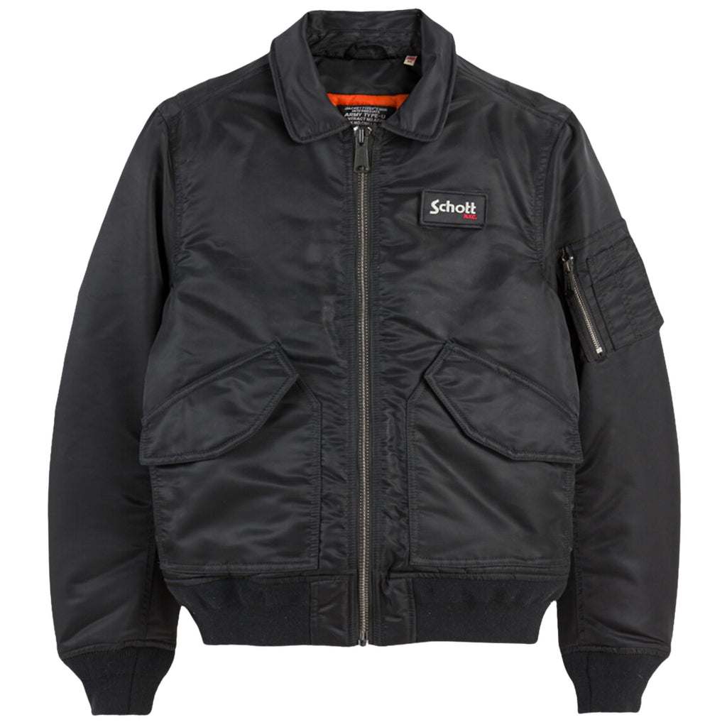 Schott NYC CWU 90's Fit Bomber Jacket - Black