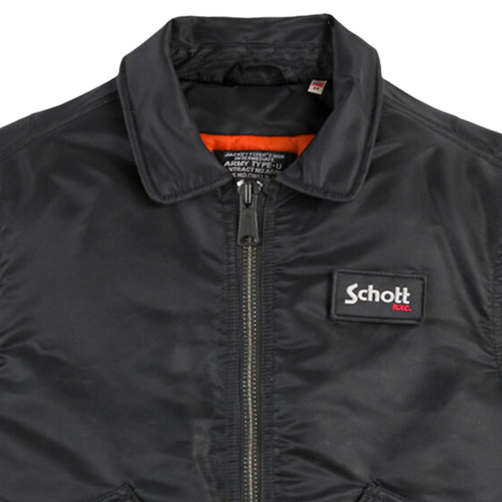 Schott NYC CWU 90's Fit Bomber Jacket - Black
