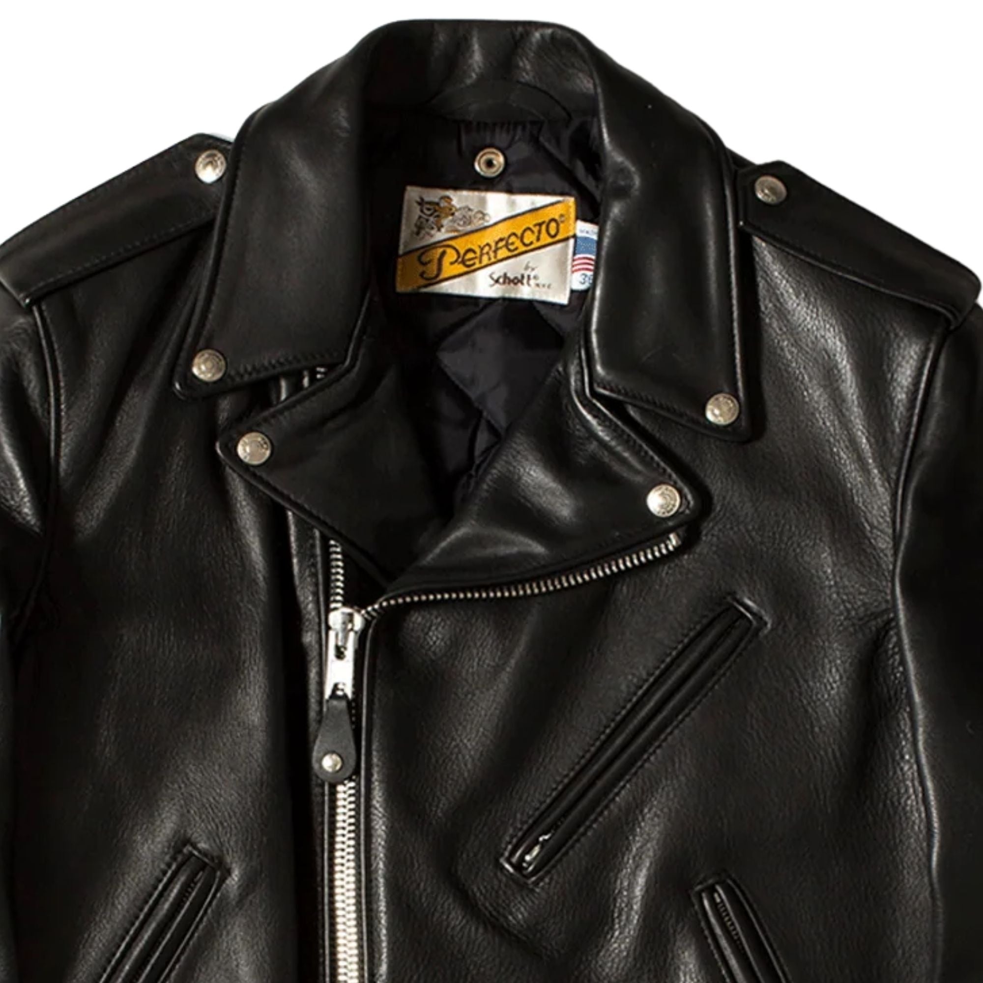 Schott NYC Classic Perfecto 118 Leather Motorcycle Jacket