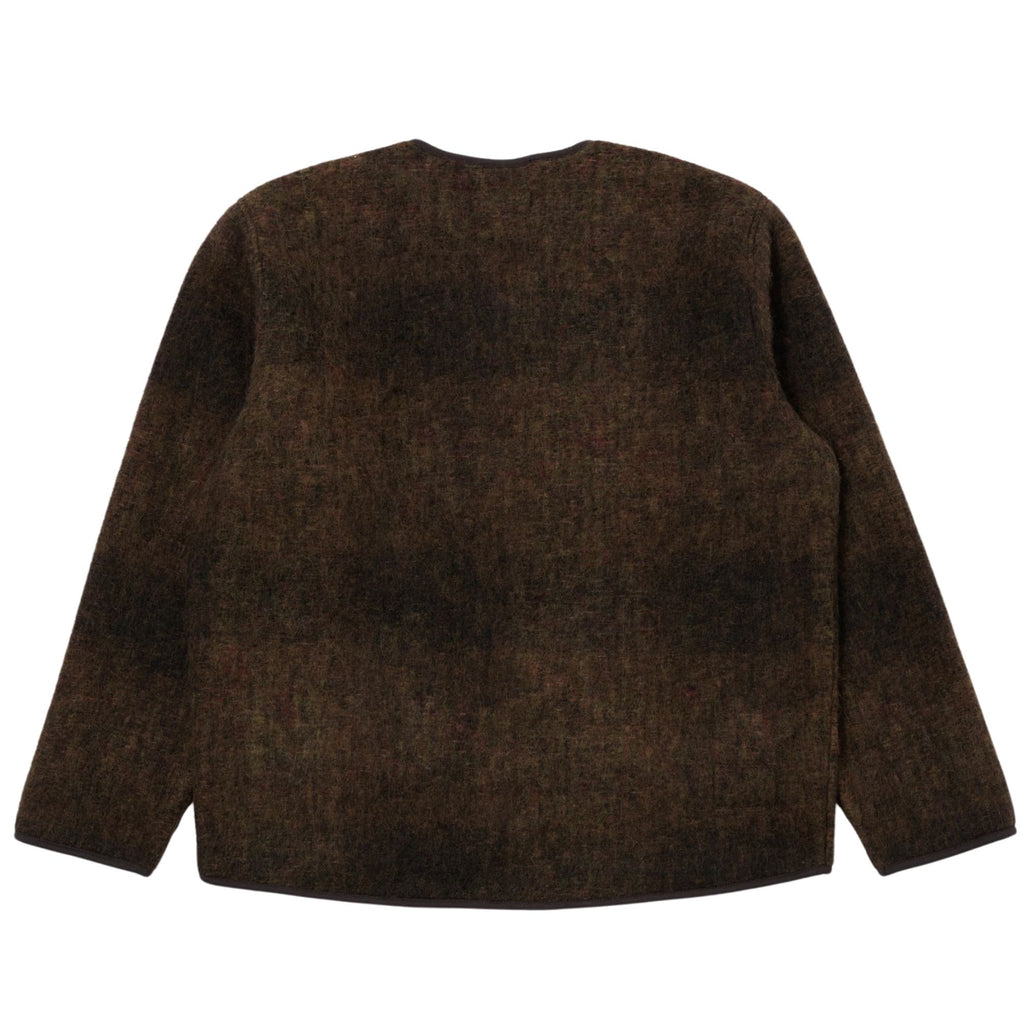 Universal Works Alps Fleece Zip Liner Jacket - Brown