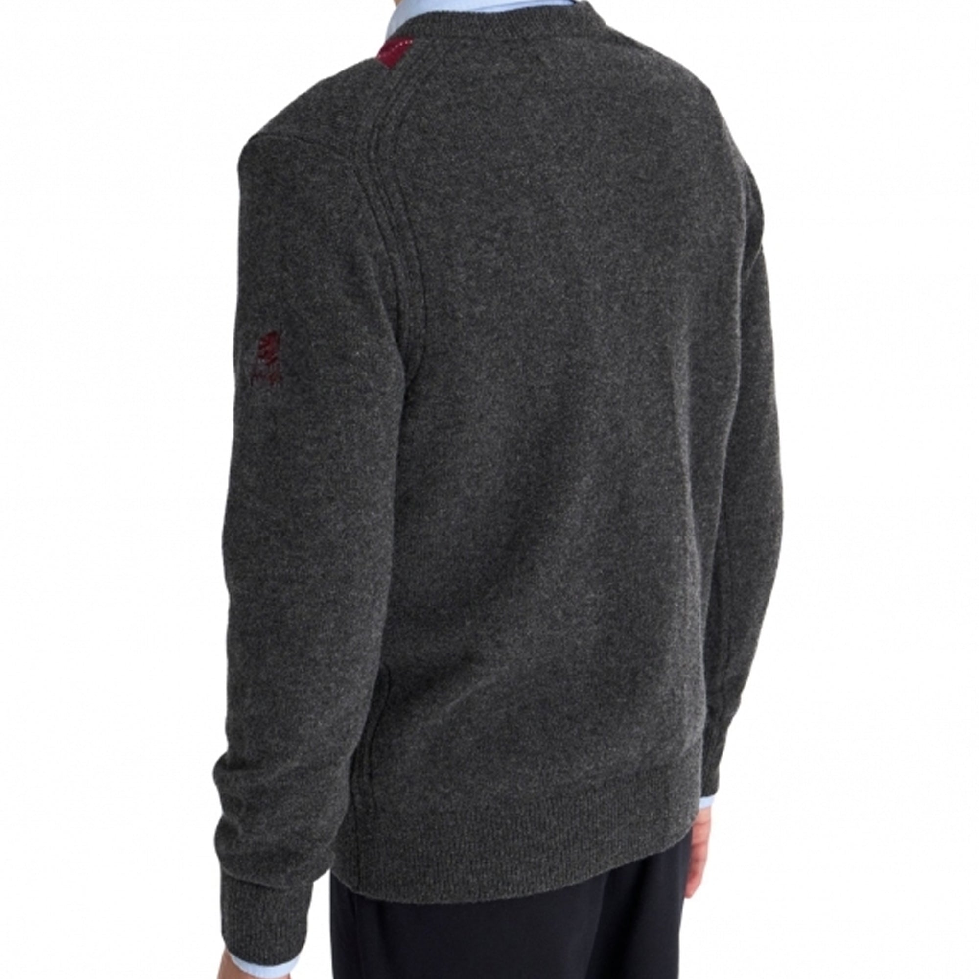 Argyle Jumper - Charcoal