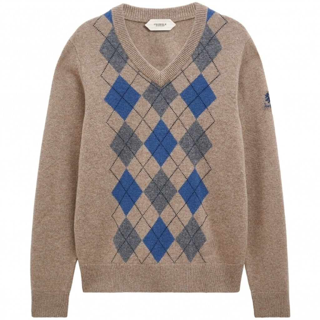 Pringle of Scotland Argyle Jumper - Mushroom