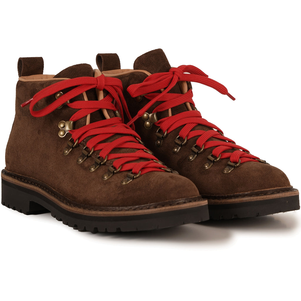 Fracap M120 Suede Boots - Coffee/Black