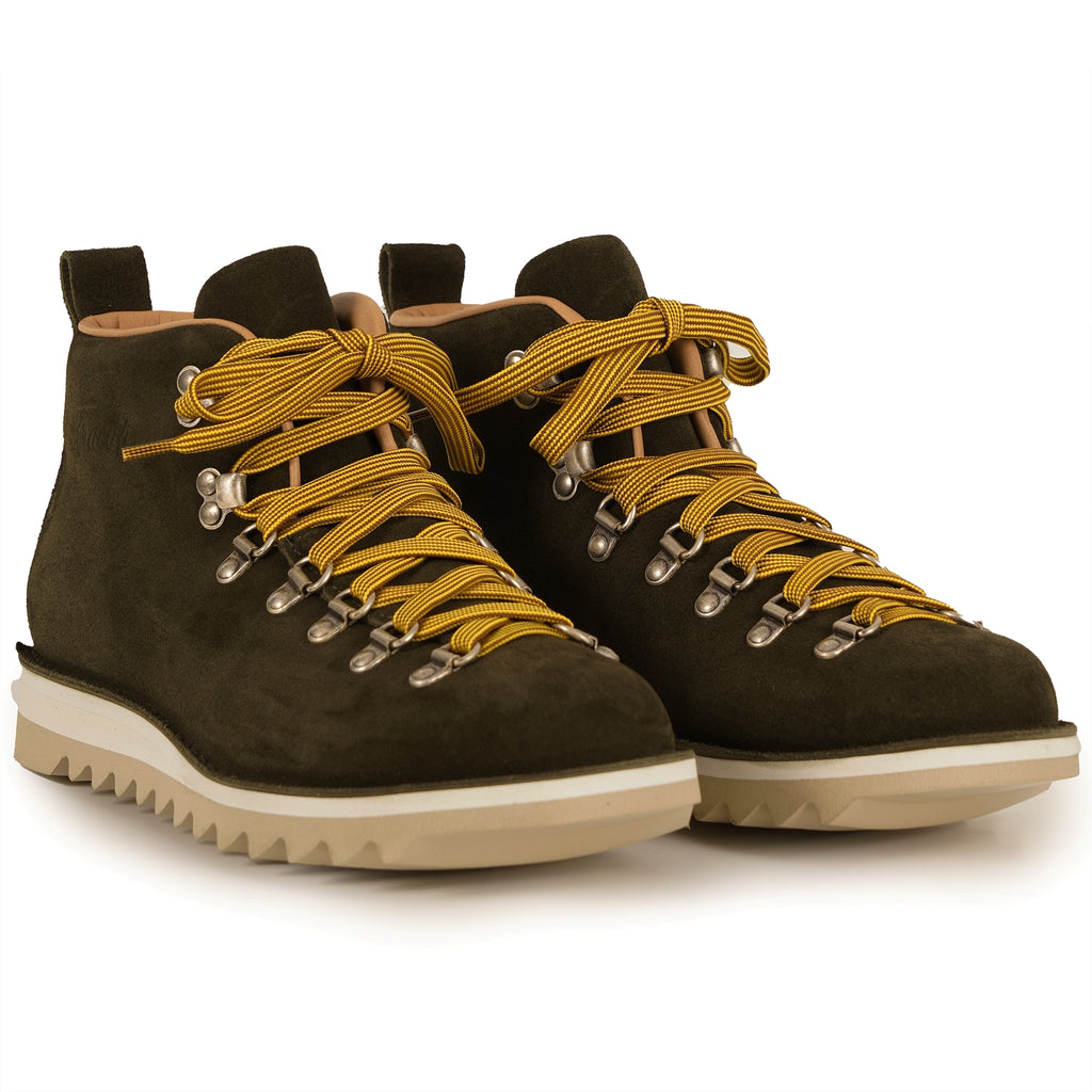 Fracap M120 Suede Boots - Forest/Beige