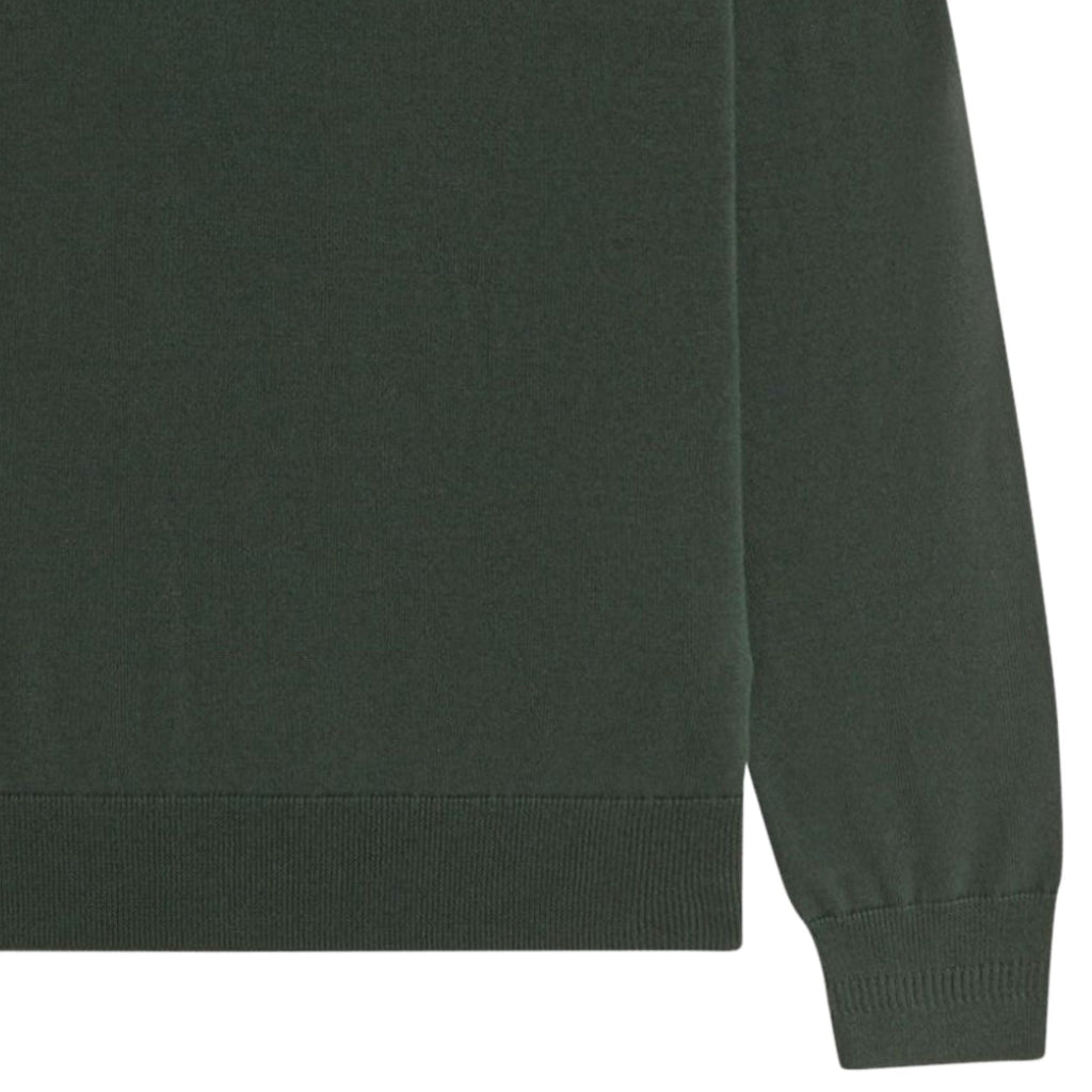 Fred Perry Classic Knitted Long Sleeve Shirt - Court Green