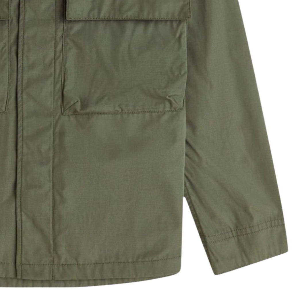 Fred Perry Raglan Utility Overshirt - Green