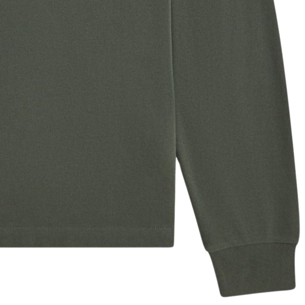 Fred Perry M3636 Long Sleeve Twin Tipped Polo Shirt - Green