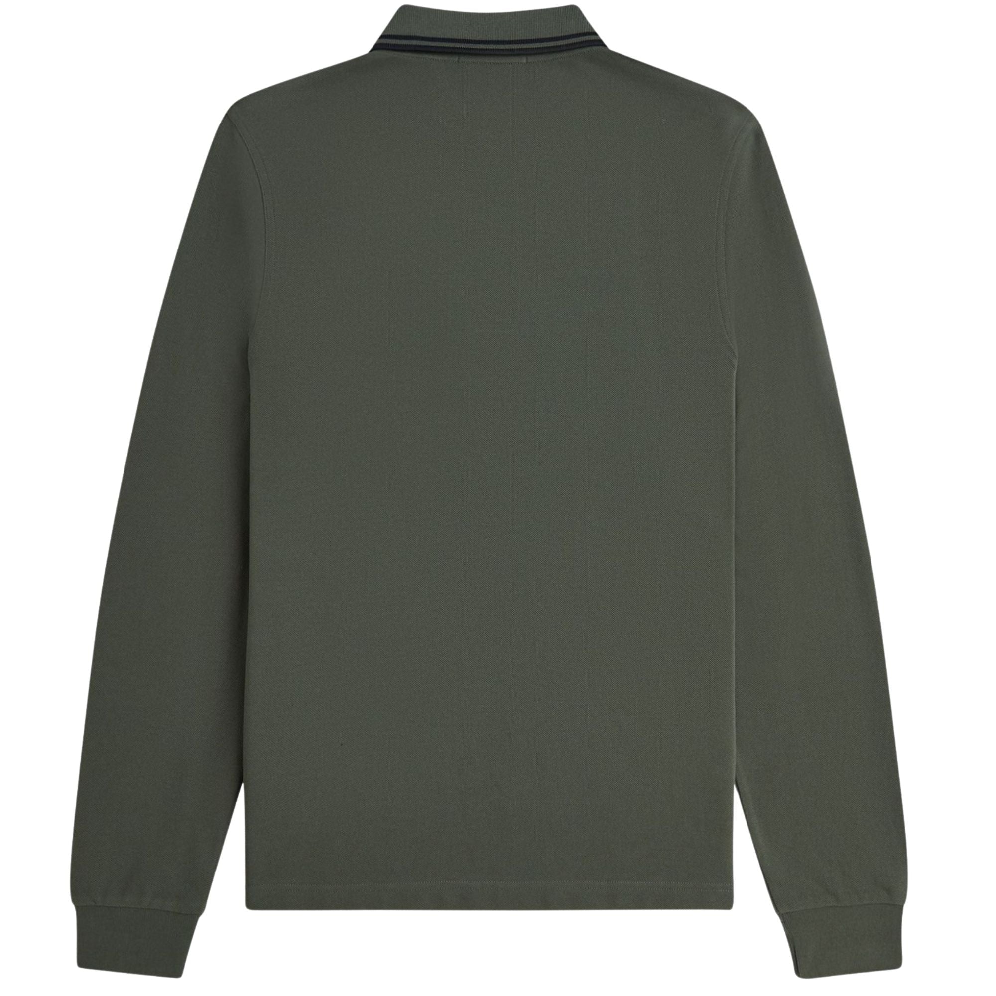 Fred Perry M3636 Long Sleeve Twin Tipped Polo Shirt - Green