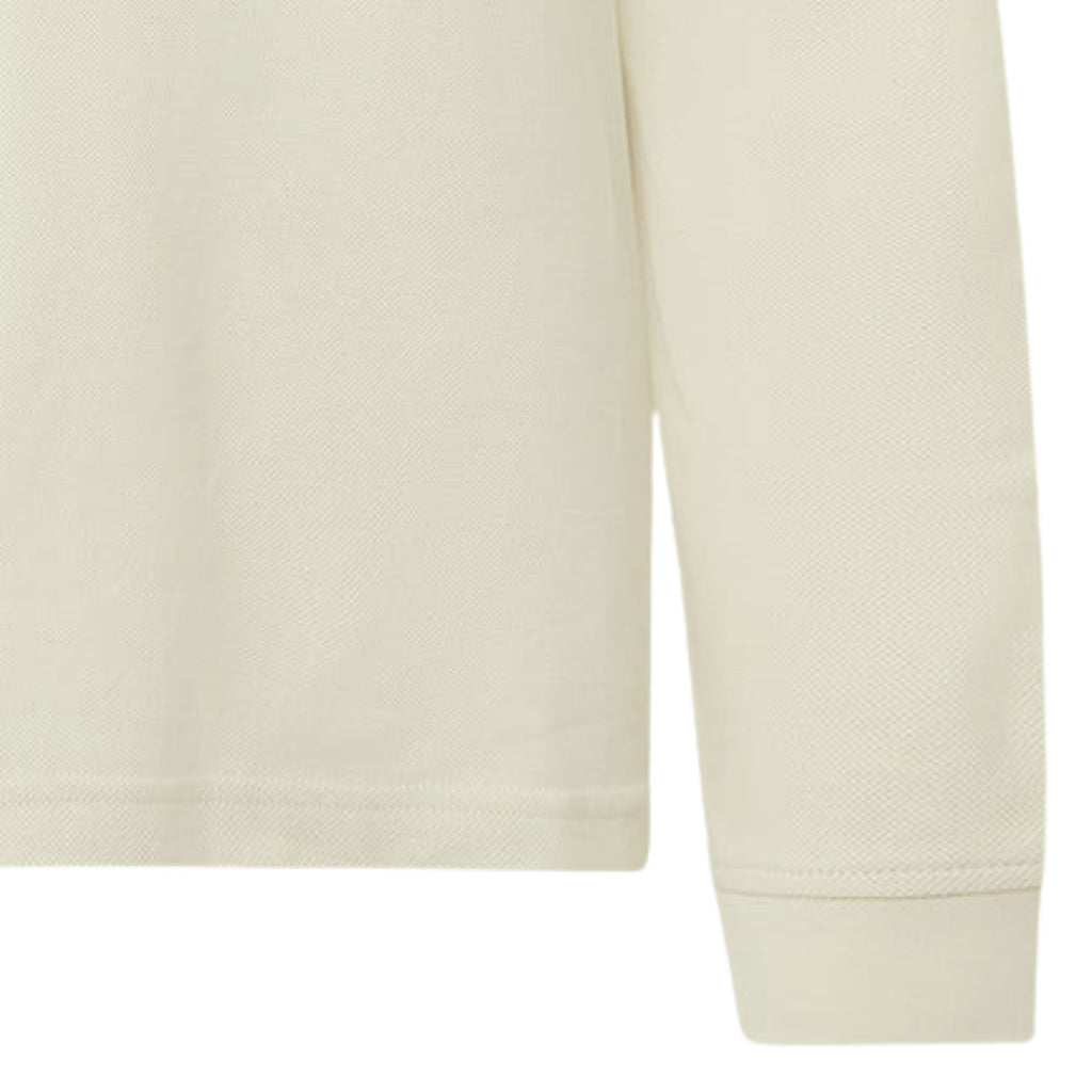 Long Sleeve Polo Shirt - Silver Birch